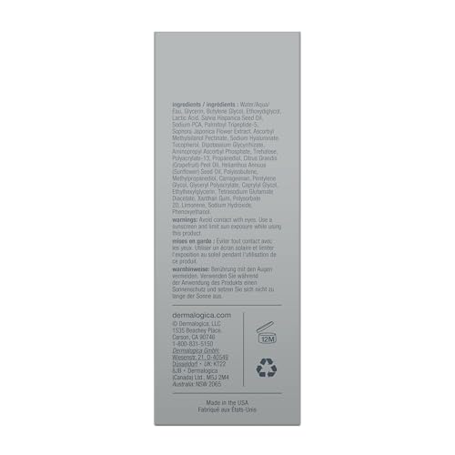 Dermalogica Biolumin-C Serum, Vitamin C Dark Spot Serum for Face with Peptide and AHA - Exfoliates and Reduces Unbalanced Pigmentation for Brighter, Firmer Skin