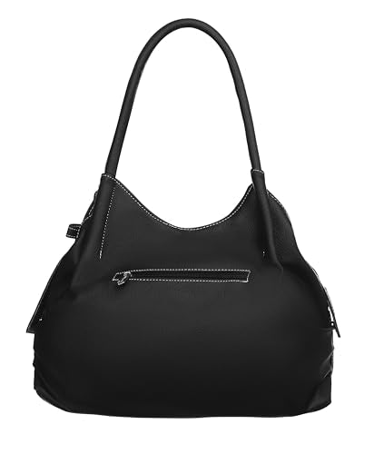 Fostelo Women's Vegan Leather Style Diva Handbag Shoulder Hobo Bag Ladies Purse (Large)