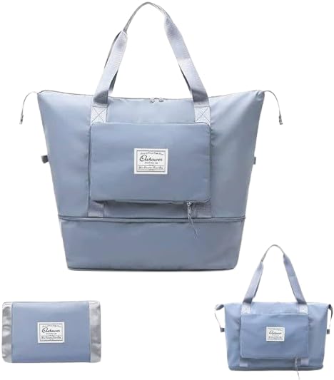 Wazdorf 41 Liter Expandable Travel Bags for Women, Duffle Bags for Women Luggage, Foldable Vanity Traveling Bag, Waterproof Hand Bag for Ladies Personal Items