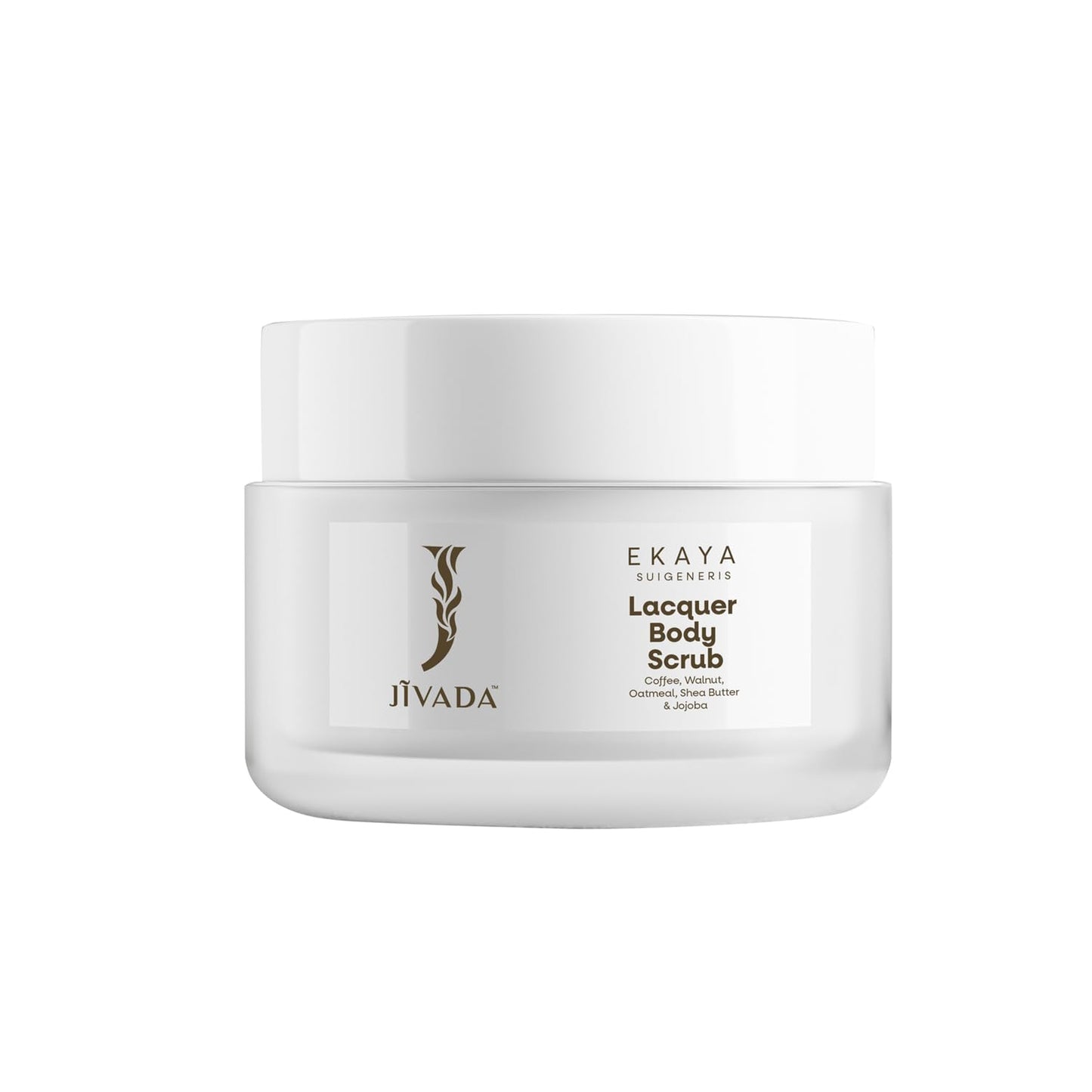 Jivada Lacquer Body Scrub with Walnut, Oatmeal & Kaolin Clay | Tan Removal, Dead & Dull Bumpy Skin| Brightened Smooth Skin | All Skin Types | Women & Men | Sulphate & Paraben Free |100g