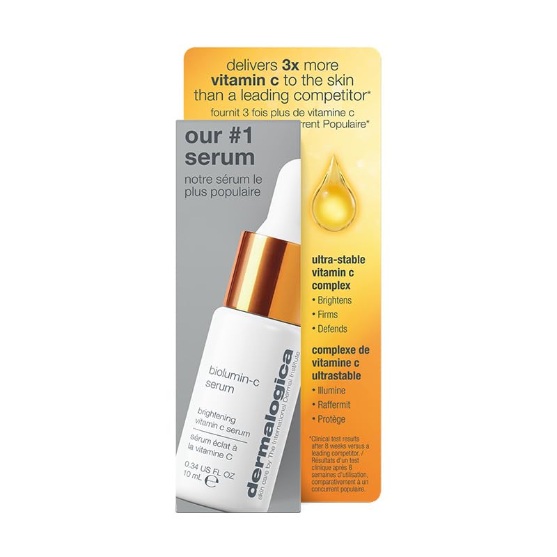 Dermalogica Biolumin-C Serum, Vitamin C Dark Spot Serum for Face with Peptide and AHA - Exfoliates and Reduces Unbalanced Pigmentation for Brighter, Firmer Skin