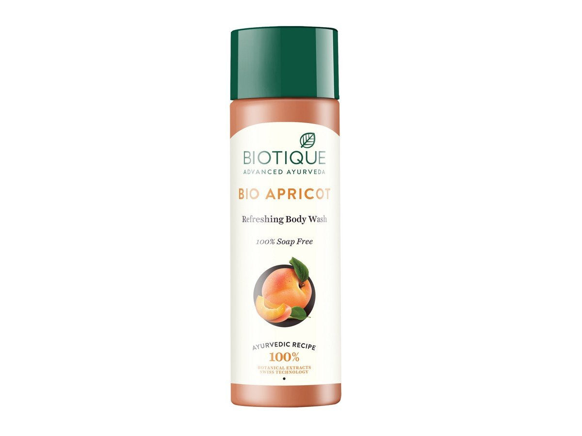 Biotique Bio Apricot Refreshing Body Wash, 190ml And Biotique Bio Honey Gel Refreshing Foaming Face Cleanser, 120ml