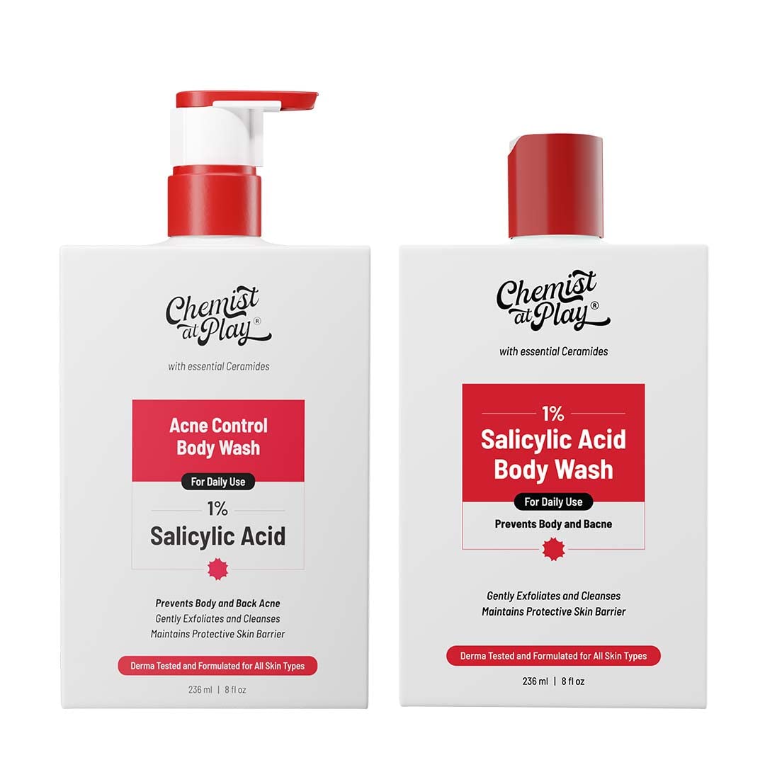 Body Wash Exfoliating For Dry Rough Bumpy Strawberry Skin With 1% Salicylic Acid 2% Lactic Acid And Ceramides For Men And Women (7.9 Ounce)