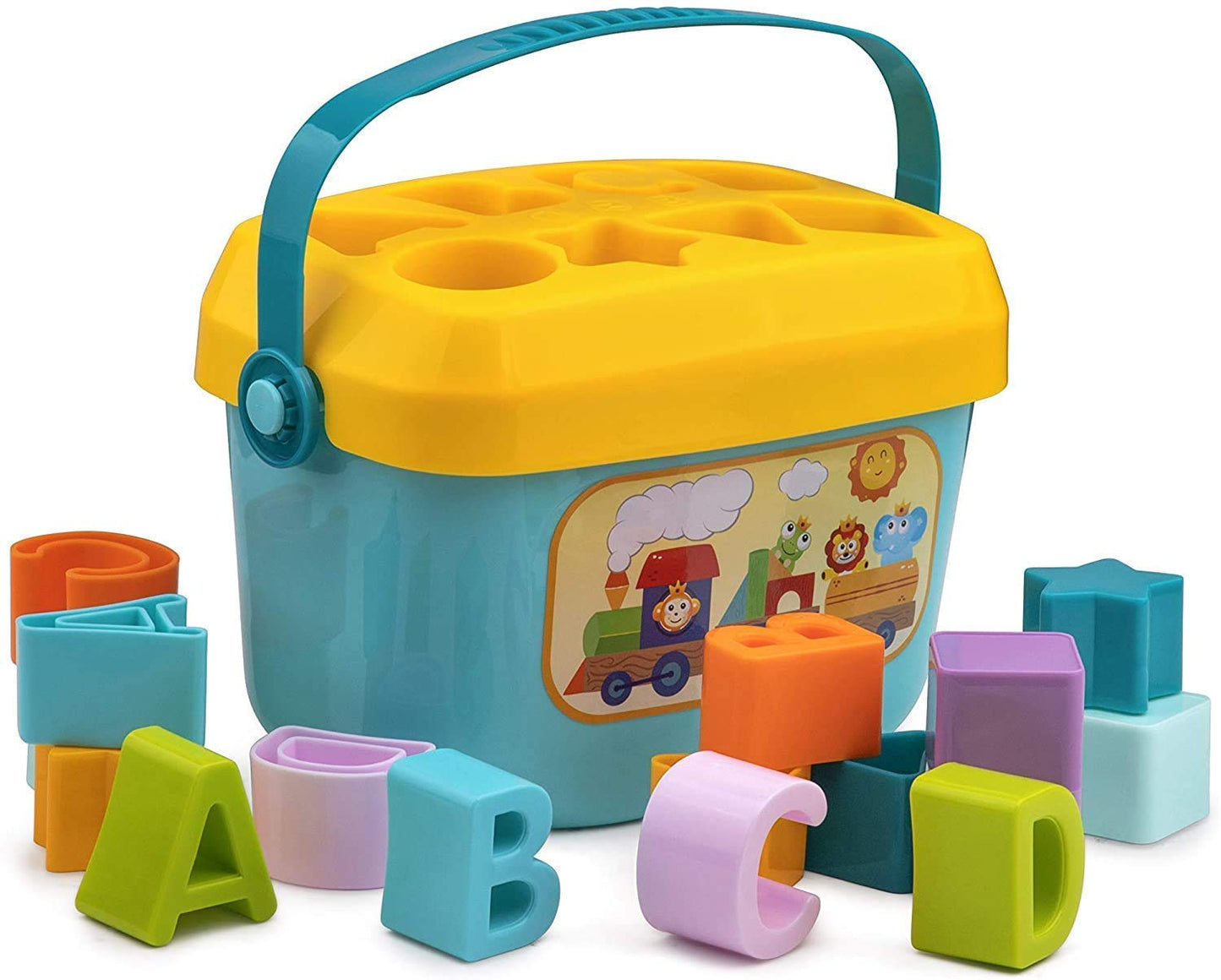Wirescorts Angle Geometric Plastic Blocks, Sorting & Stacking Toys for Toddlers and Kids Preschool, Color Stacker Shape Sorter Gift Educational Learning Toy for 1 2 3 Years Boys and Girls, Multicolor