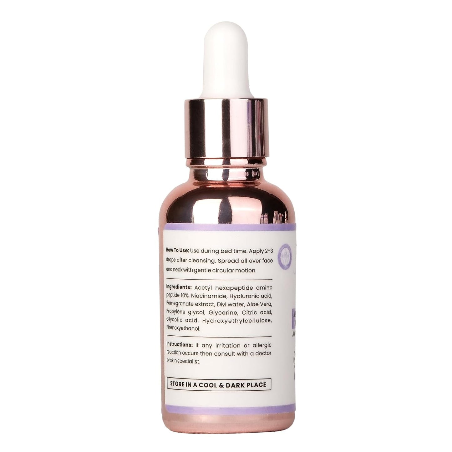 Miji Mystique Argireline Peptide Face Serum with AHP-8 | AHP-8 + Niacinamide | Smooths Fine Lines | Collagen Boost | Firms & Tightens Skin | Peptide Complex Serum | Non-Invasive Wrinkle Care | Botox Alternative | Reduces Fine Lines & Wrinkles | Firms & Li