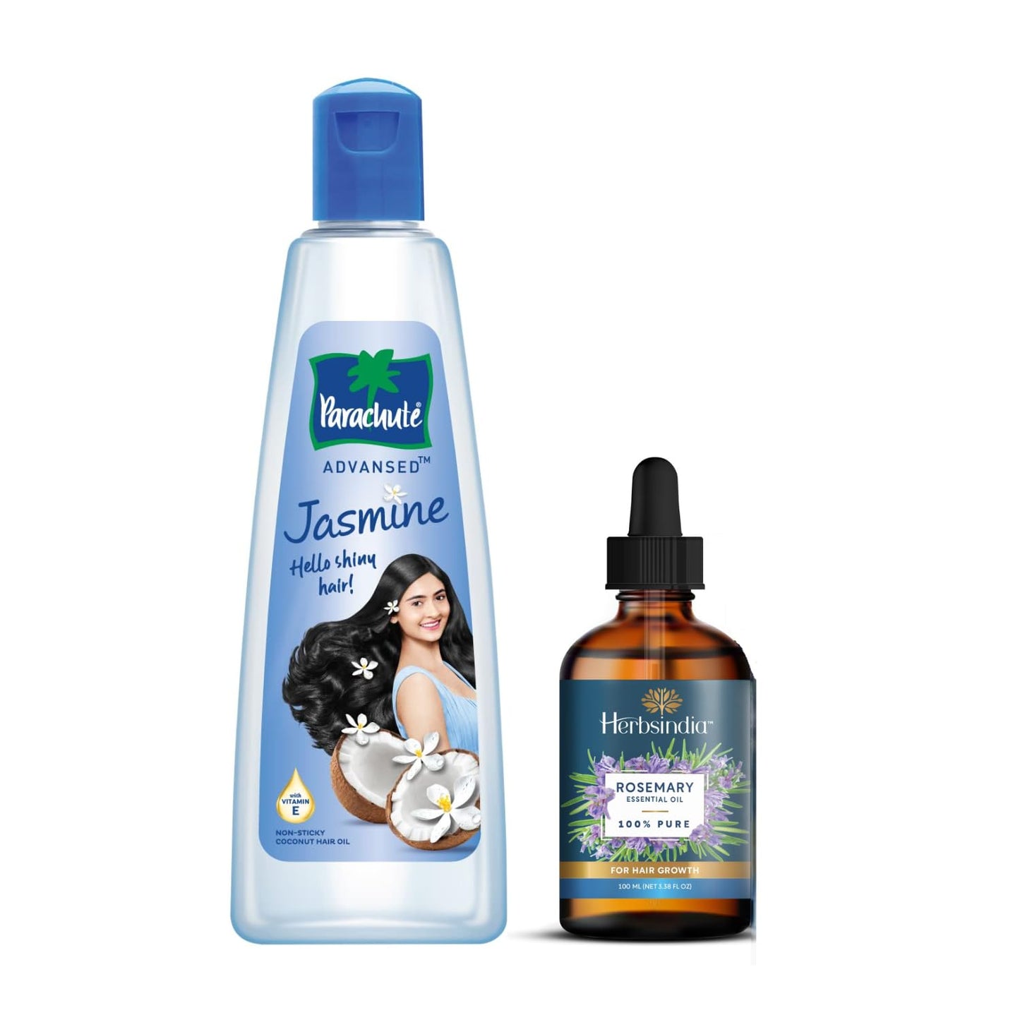 Parachute Advansed Jasmine Enriched Coconut Hair Oil with Vitamin-E | For Scalp Nourishment| Stronger, Softer, Silkier Hair | Indian Hair Oil | All Hair Types| 10.1 Fl.oz