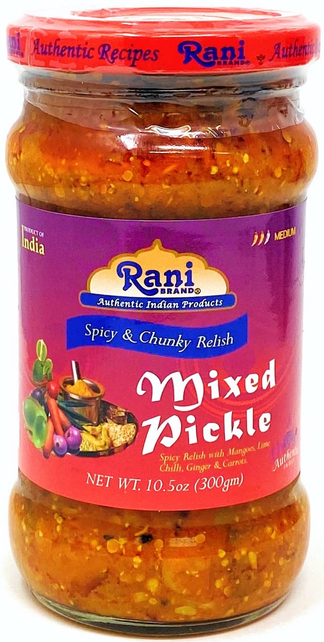 Rani Lime Pickle Hot (Achar, Spicy Indian Relish) 10.5oz (300g) Glass Jar ~ Vegan | Gluten Free | NON-GMO | No Colors | Popular Indian Condiment, Indian Origin