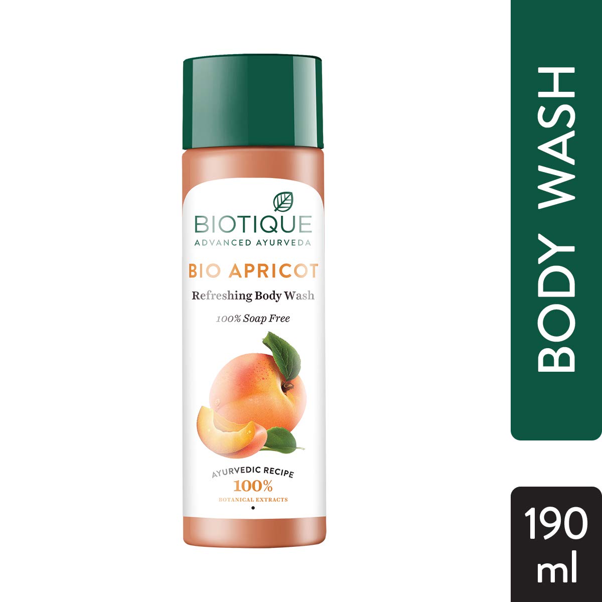 Biotique Bio Apricot Refreshing Body Wash, 190ml And Biotique Bio Honey Gel Refreshing Foaming Face Cleanser, 120ml
