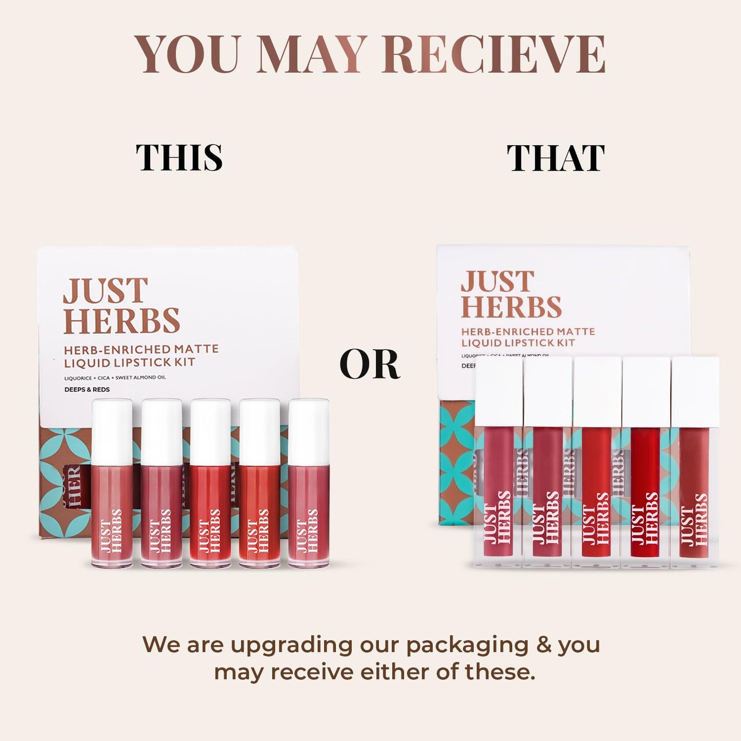 Organic Liquid Lipstick Kit Set of 5, Hydrating & Lightweight Lip Color - Paraben & Silicon Free - 1.6 fl oz. (Deeps & Reds)