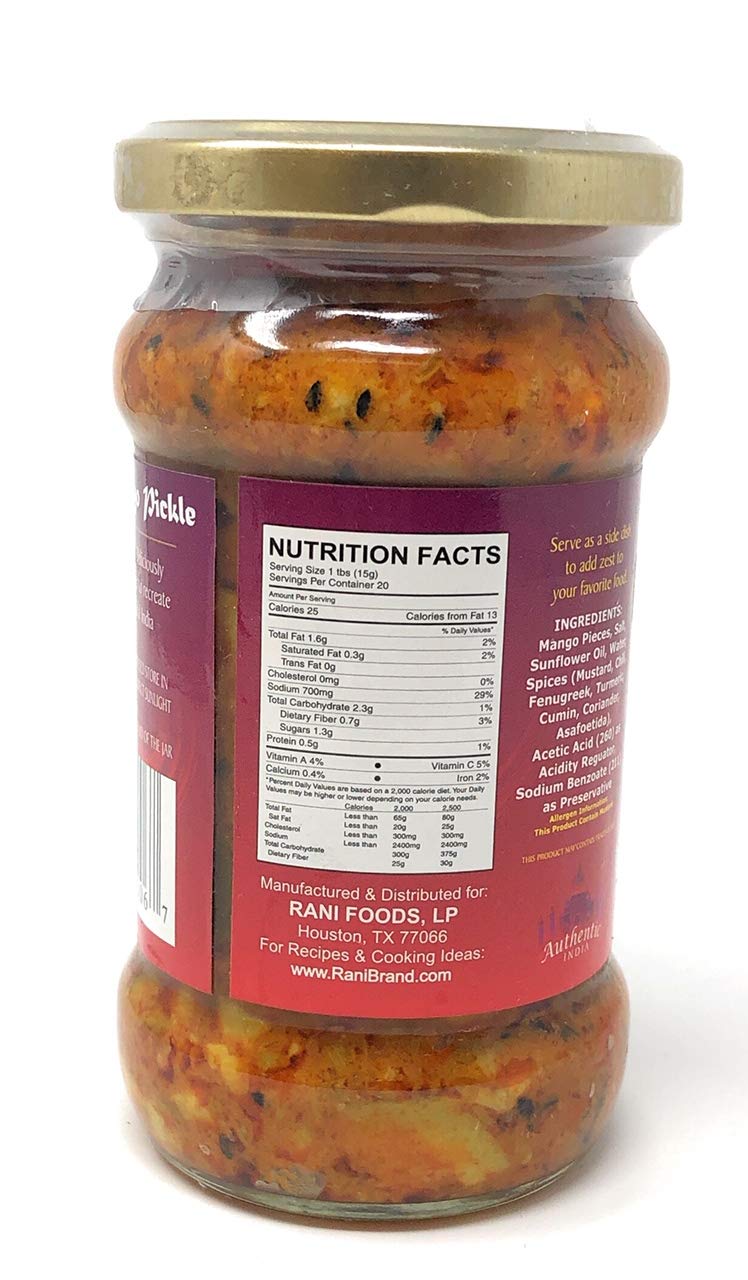 Rani Lime Pickle Hot (Achar, Spicy Indian Relish) 10.5oz (300g) Glass Jar ~ Vegan | Gluten Free | NON-GMO | No Colors | Popular Indian Condiment, Indian Origin