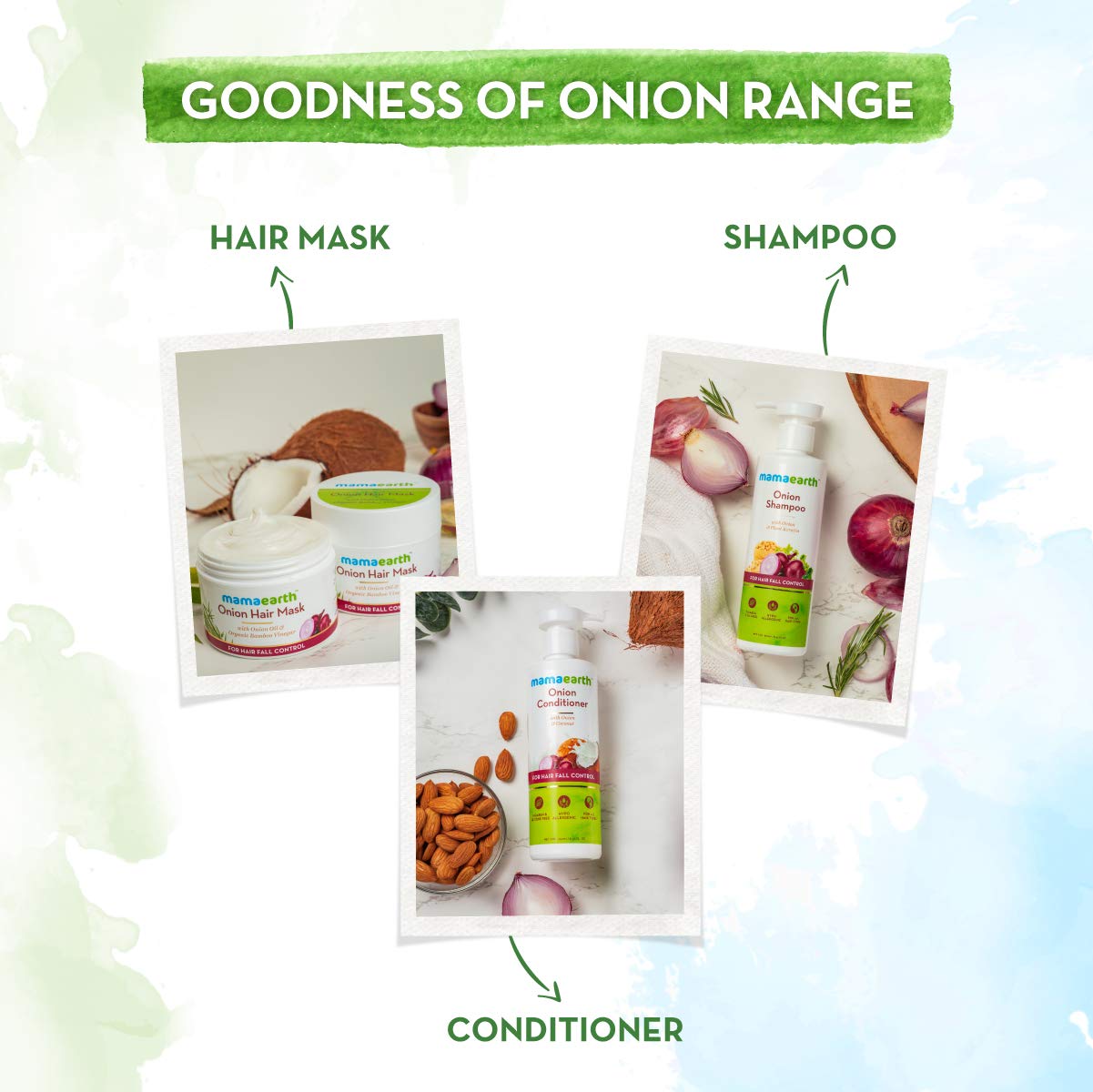 Mamaearth Onion Oil Hair Mask with Organic Bamboo Vinegar | Controls Hair Fall & Damage | Strengthens Roots | Nourishing Formula for Healthy Scalp | 6.76 Fl Oz (200ml)