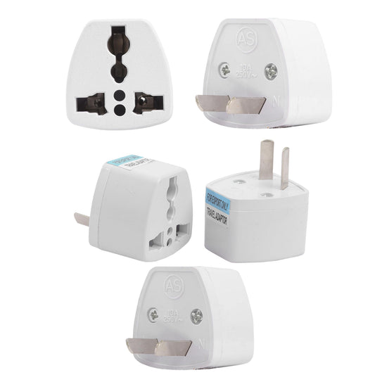 Hi-PLASST (3pcs) Type-A US Converter Plug // India to USA Universal Travel Adapter for USA, Canada, Mexico, Brazil, Philippines, Cuba, Thailand, Taiwan, Japan, Panama, etc
