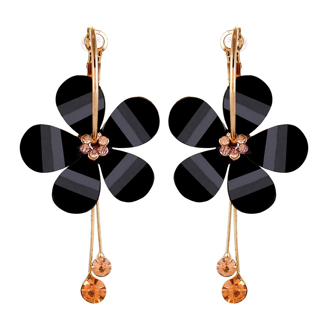 YouBella Jewellery Earings Gold Plated Floral Earrings for Girls and Women