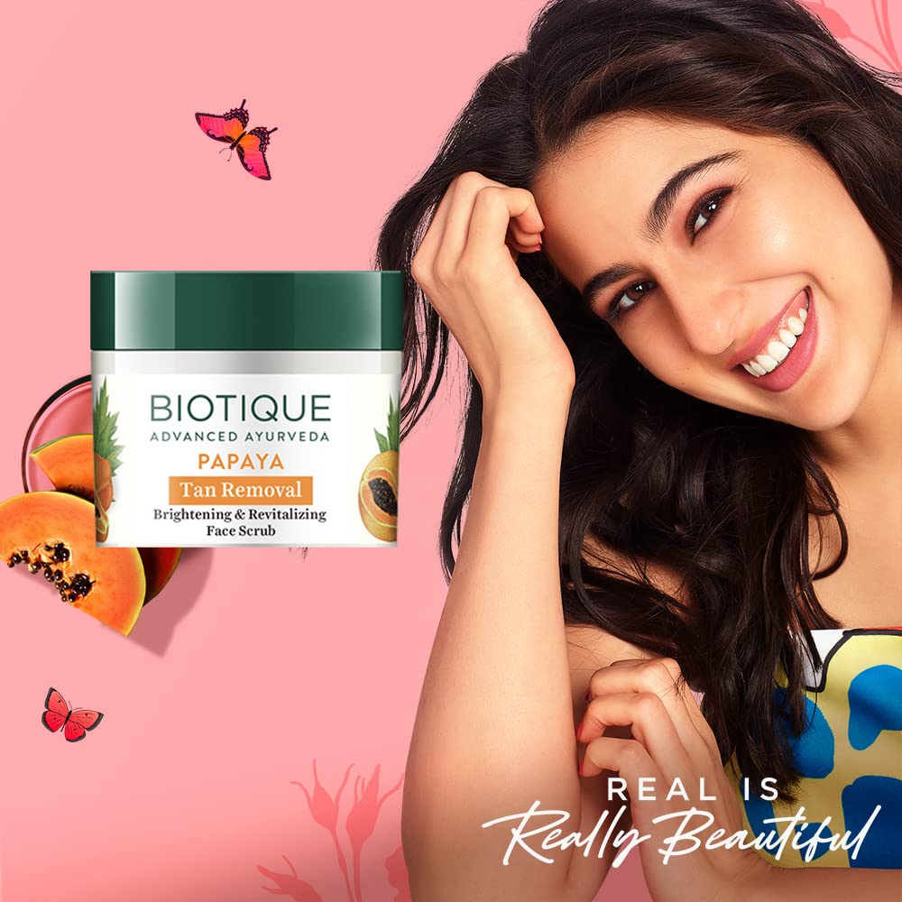 Biotique BIO PAPAYA Revitalizing Tan- Removal scrub 75gm/ 2.65 Fl.Oz