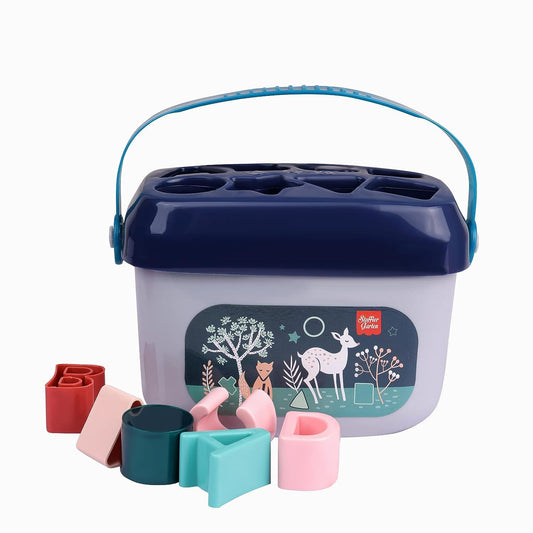 Wirescorts Angle Geometric Plastic Blocks, Sorting & Stacking Toys for Toddlers and Kids Preschool, Color Stacker Shape Sorter Gift Educational Learning Toy for 1 2 3 Years Boys and Girls, Multicolor