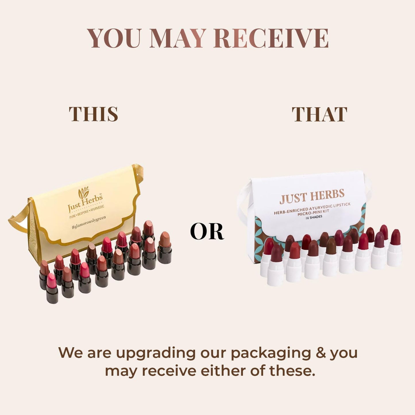 Herb Enriched Ayurvedic Lipstick Shade Sampler Kit