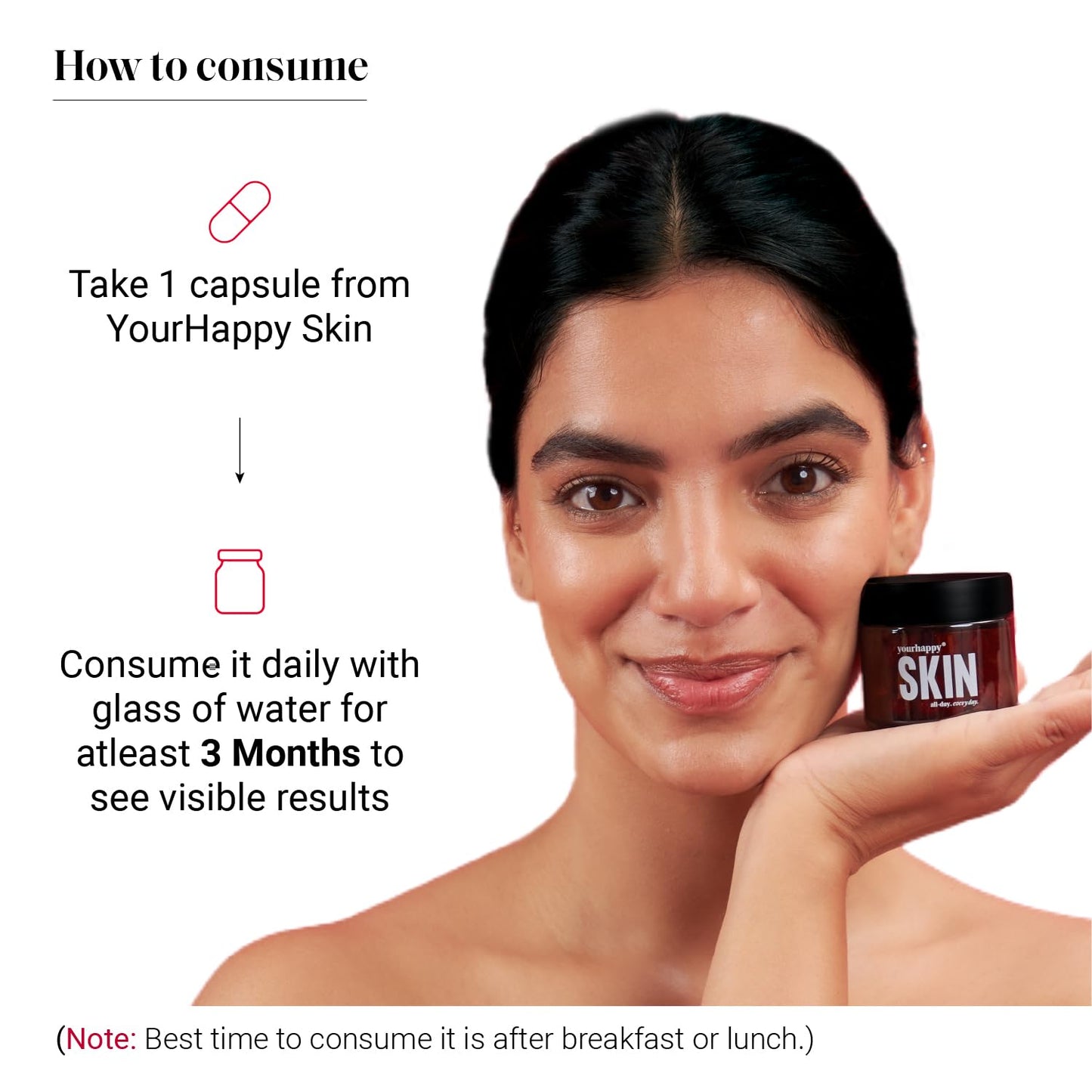 YourHappyLife Advanced L-Glutathione Glow-Up Skin Capsules with NAC for Brighter Clearer Skin & Pigmentation Reduction | with Retinol & Niacinamide, 30 capsules