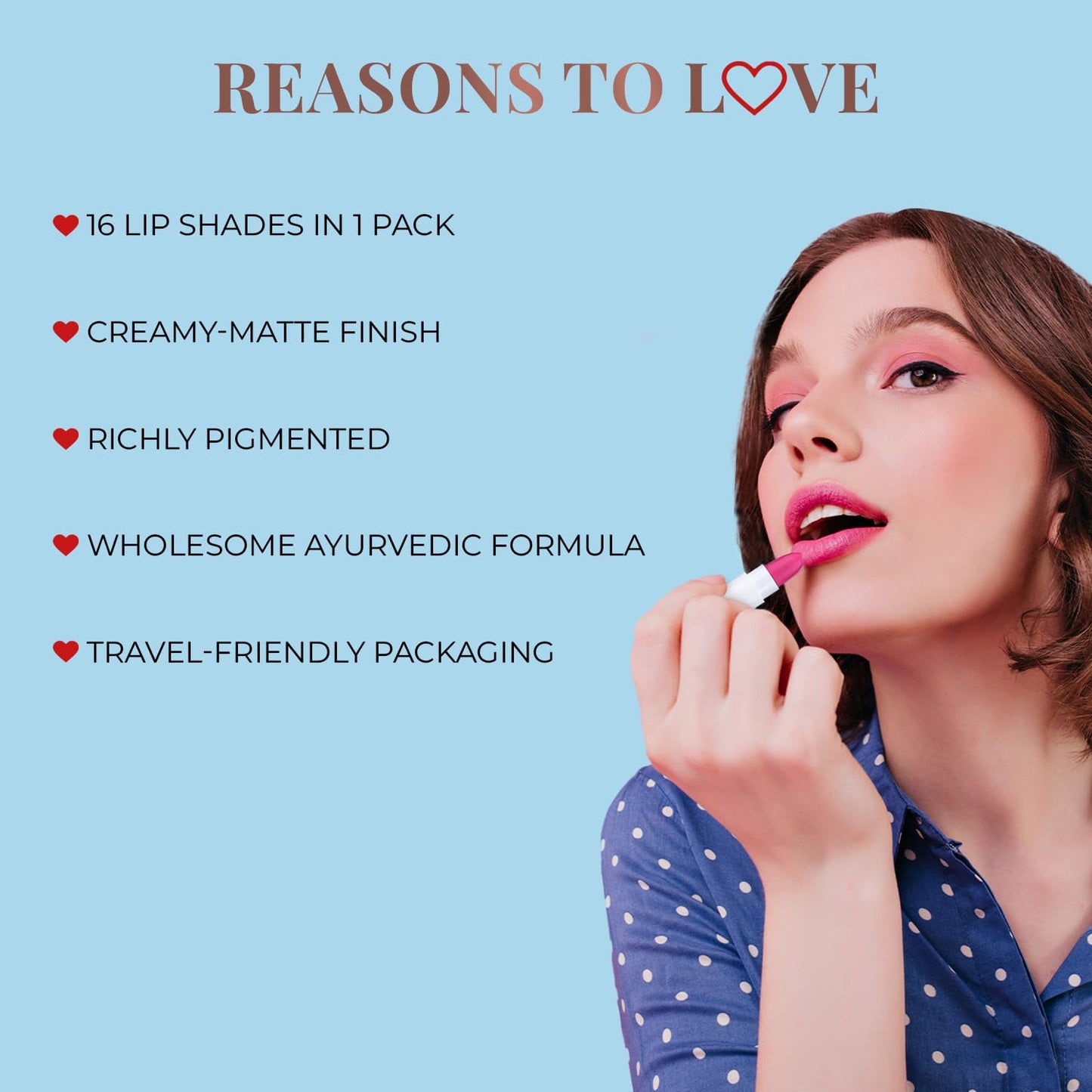 Herb Enriched Ayurvedic Lipstick Shade Sampler Kit