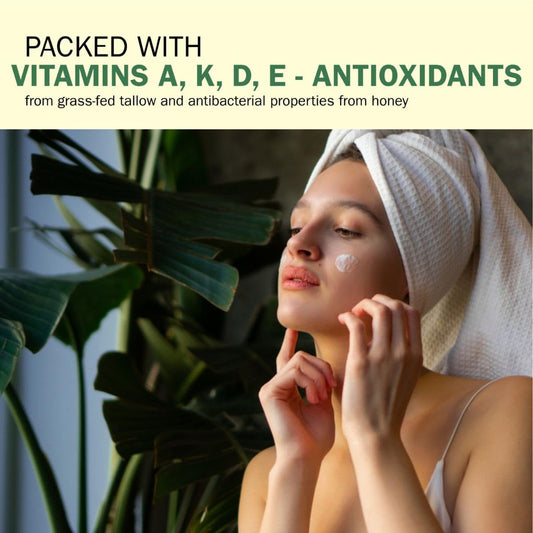 AmazingOrganics Tallow Honey Balm, 50gm