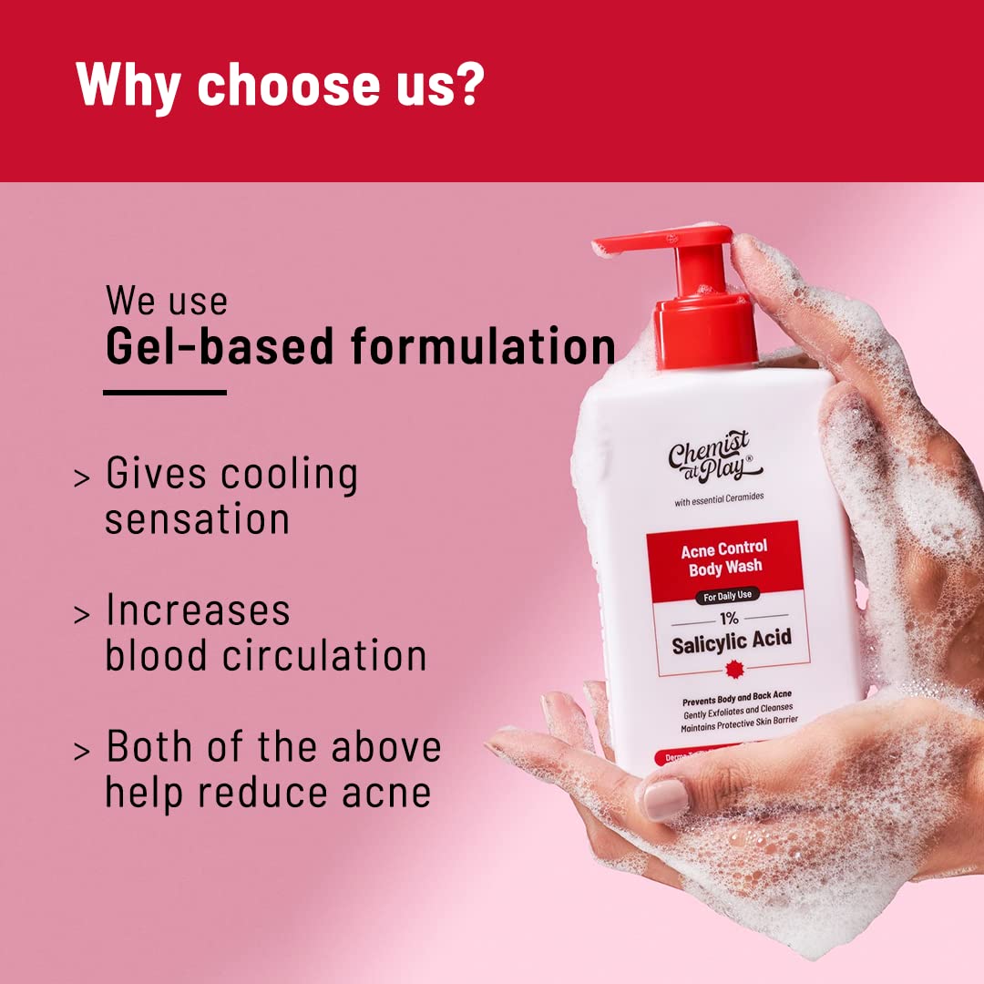 Body Wash Exfoliating For Dry Rough Bumpy Strawberry Skin With 1% Salicylic Acid 2% Lactic Acid And Ceramides For Men And Women (7.9 Ounce)