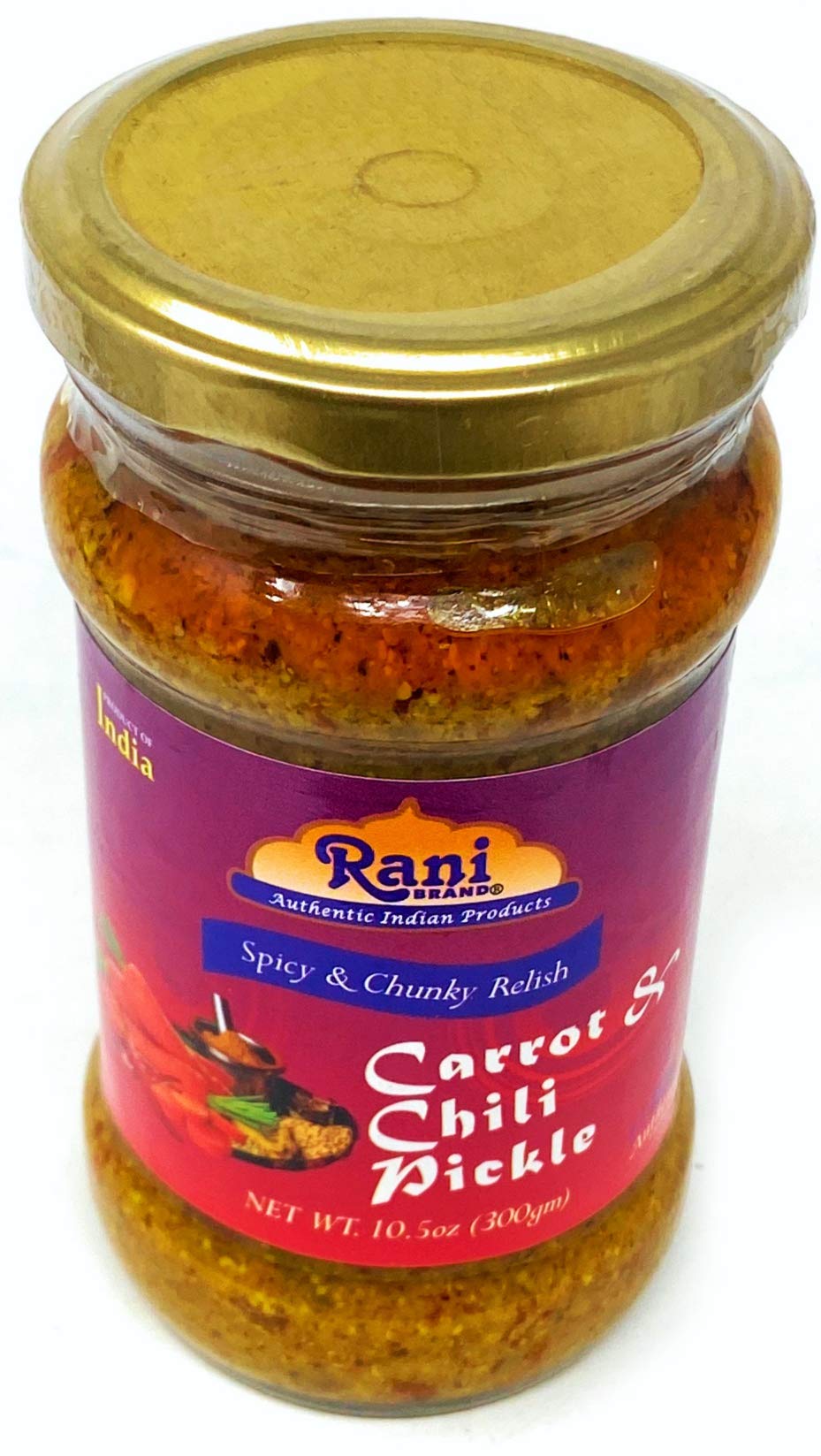 Rani Lime Pickle Hot (Achar, Spicy Indian Relish) 10.5oz (300g) Glass Jar ~ Vegan | Gluten Free | NON-GMO | No Colors | Popular Indian Condiment, Indian Origin
