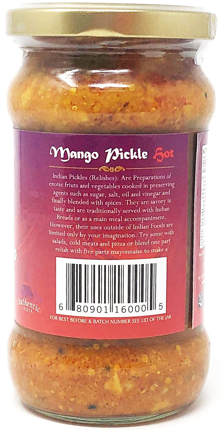 Rani Lime Pickle Hot (Achar, Spicy Indian Relish) 10.5oz (300g) Glass Jar ~ Vegan | Gluten Free | NON-GMO | No Colors | Popular Indian Condiment, Indian Origin