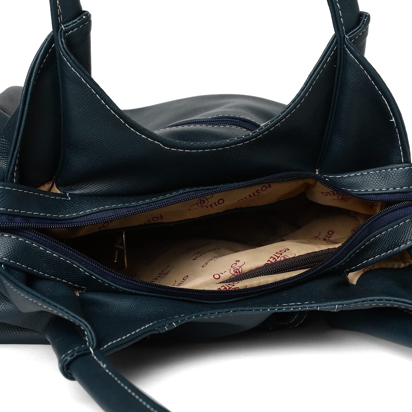 Fostelo Women's Vegan Leather Style Diva Handbag Shoulder Hobo Bag Ladies Purse (Large)