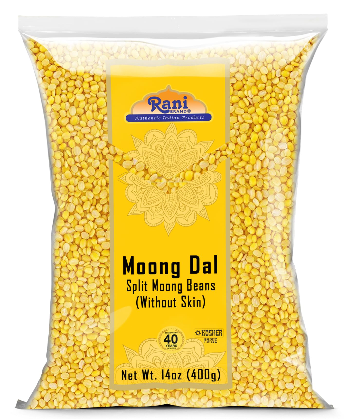 Rani Moong Whole (Ideal for cooking & sprouting, Whole Mung Beans with skin) Lentils Indian 64oz (4lbs) 1.81kg Bulk ~ All Natural | Gluten Friendly | Non-GMO | Kosher | Vegan | Indian Origin