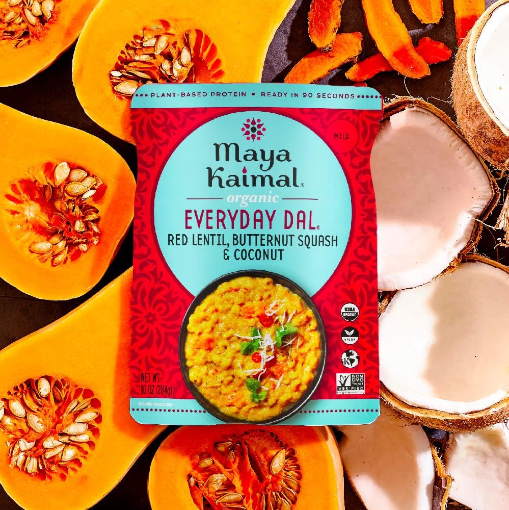 MAYA KAIMAL Organic, Everyday Dal, Red Lentil, Butternut Squash & Coconut, 10 OZ