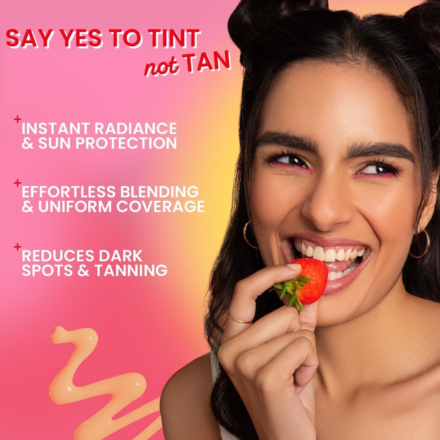 Dot. And Key Strawberry Dew Tinted Sunscreen SPF 50+ Pa++++ - 03 Sand | Protection Against UA/UB | Broad Spectrum, Water & Sweat resistant | For All Skin Types | 50ml