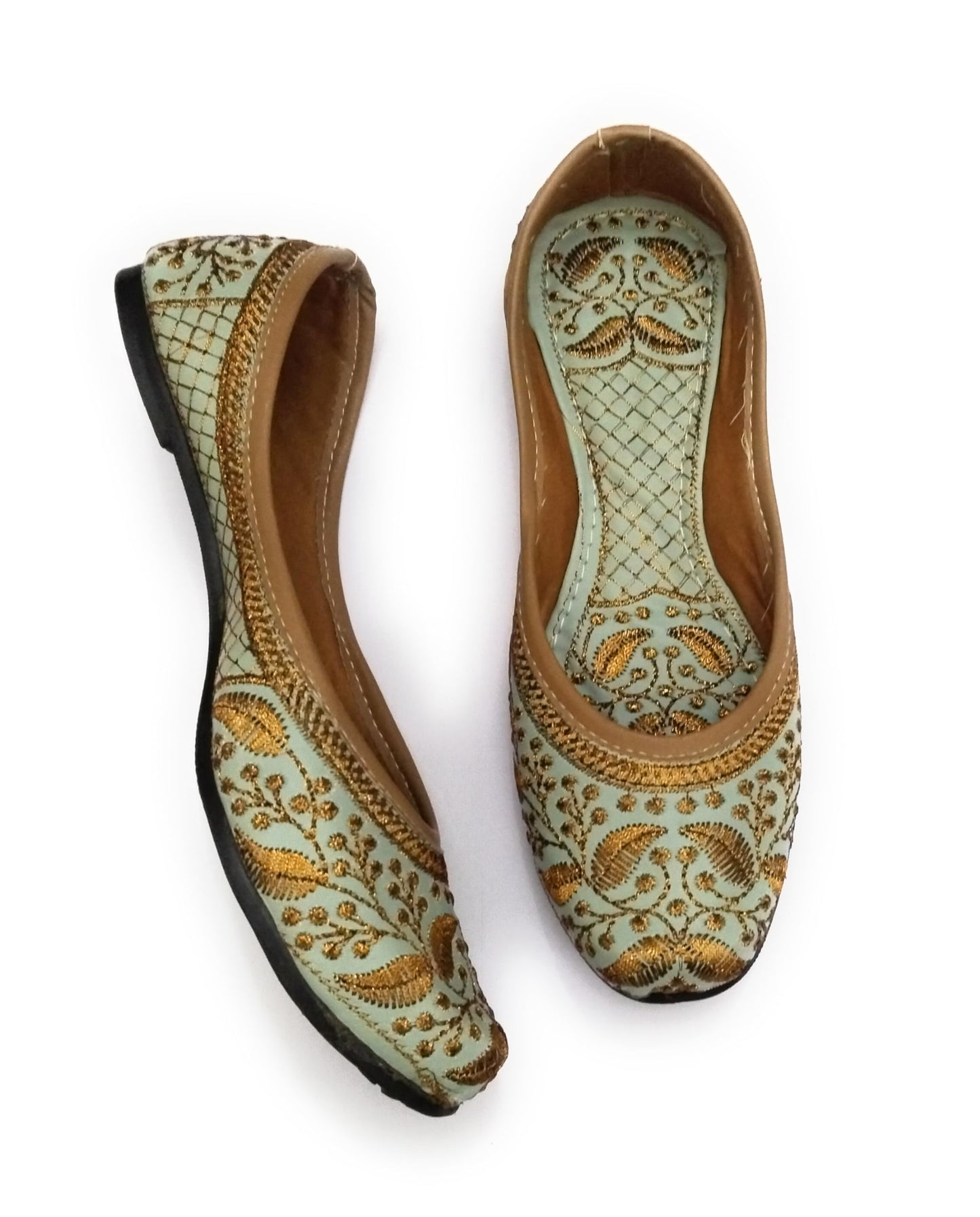 NIHARIKA Women’s Embroidered Rajasthani Mojari's Women Ethnic Footwear Mojari/Punjabi Jutti