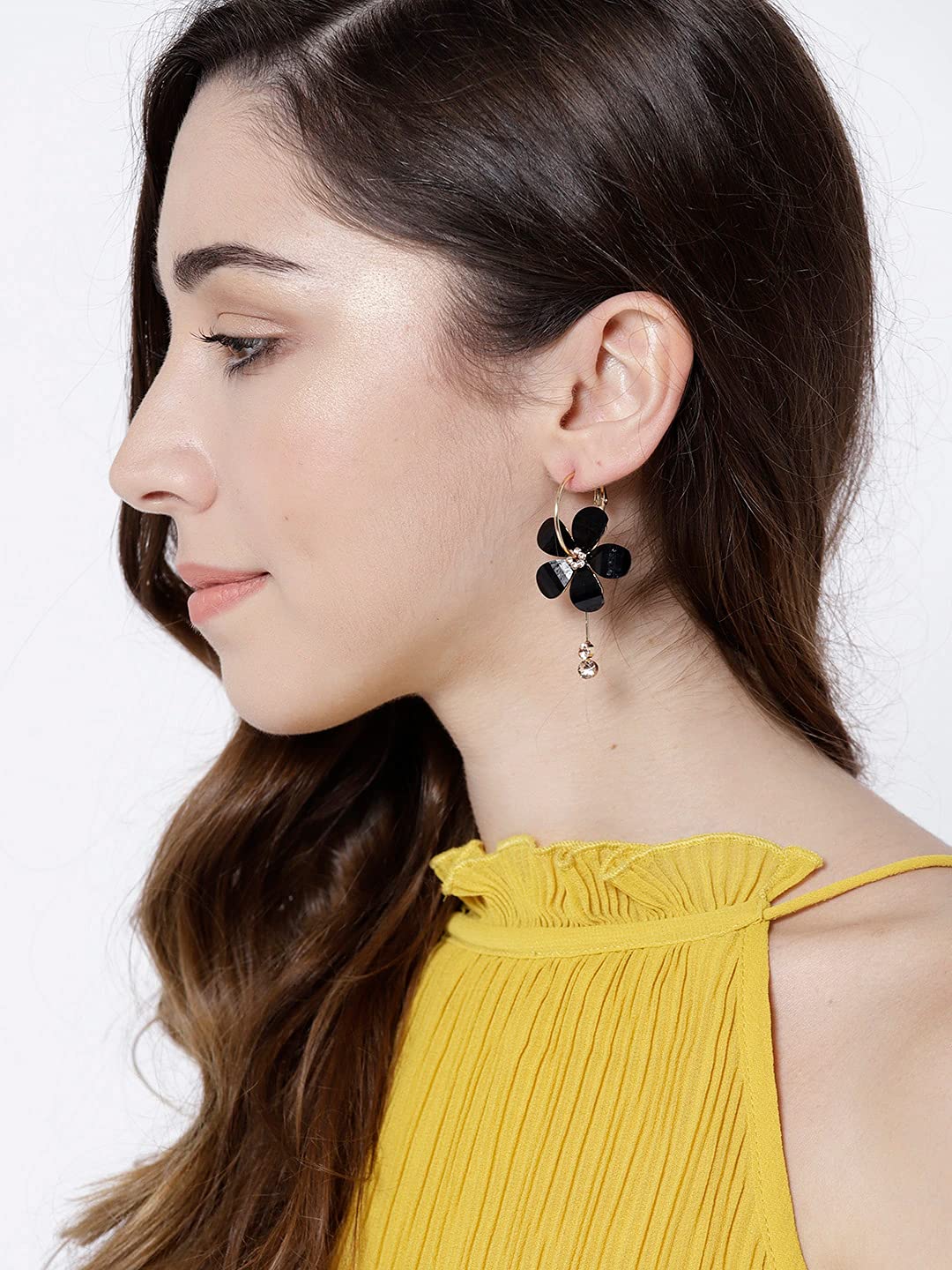 YouBella Jewellery Earings Gold Plated Floral Earrings for Girls and Women