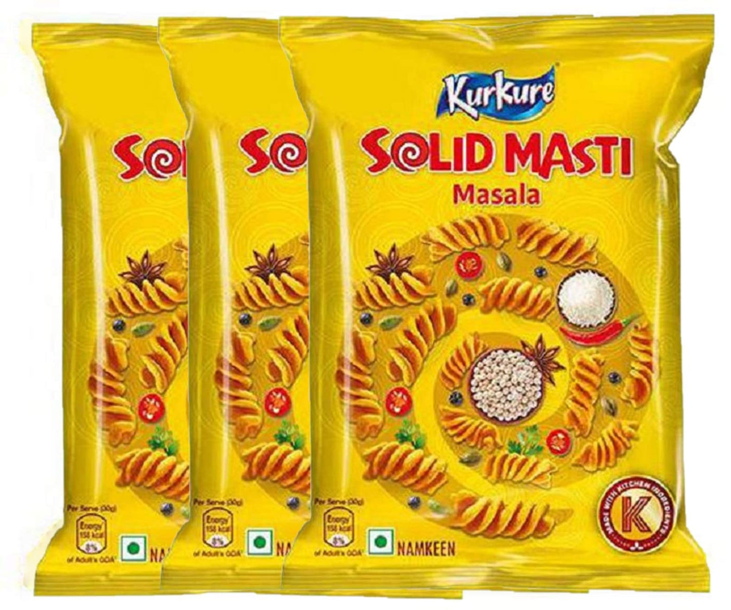 Kurkure Masala Munch Indian Chips Pack of 3