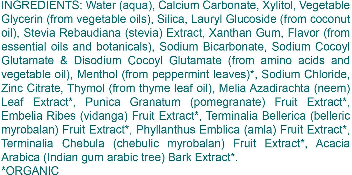 Himalaya Botanique Complete Care Toothpaste, Herbal, Mint Flavor, Fights Plaque, Freshens Breath, Fluoride Free, No Artificial Flavors, SLS Free, Cruelty Free, Foaming, 5.29 Oz, 4 Pack