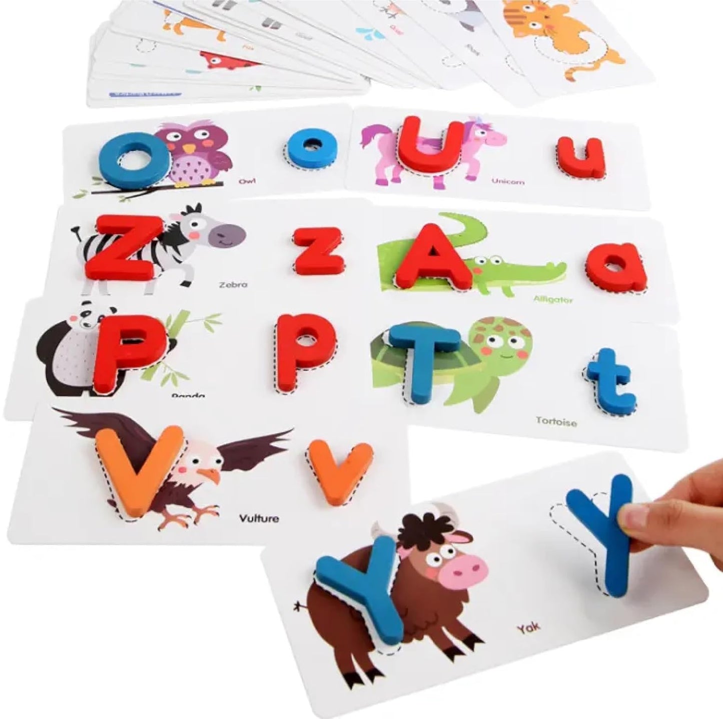 Chocozone Wooden Learning Educational Game Board for Kids, Puzzle Toys for 2 Years Old Boys & Girls (Alphabets, Numbers & Shapes)