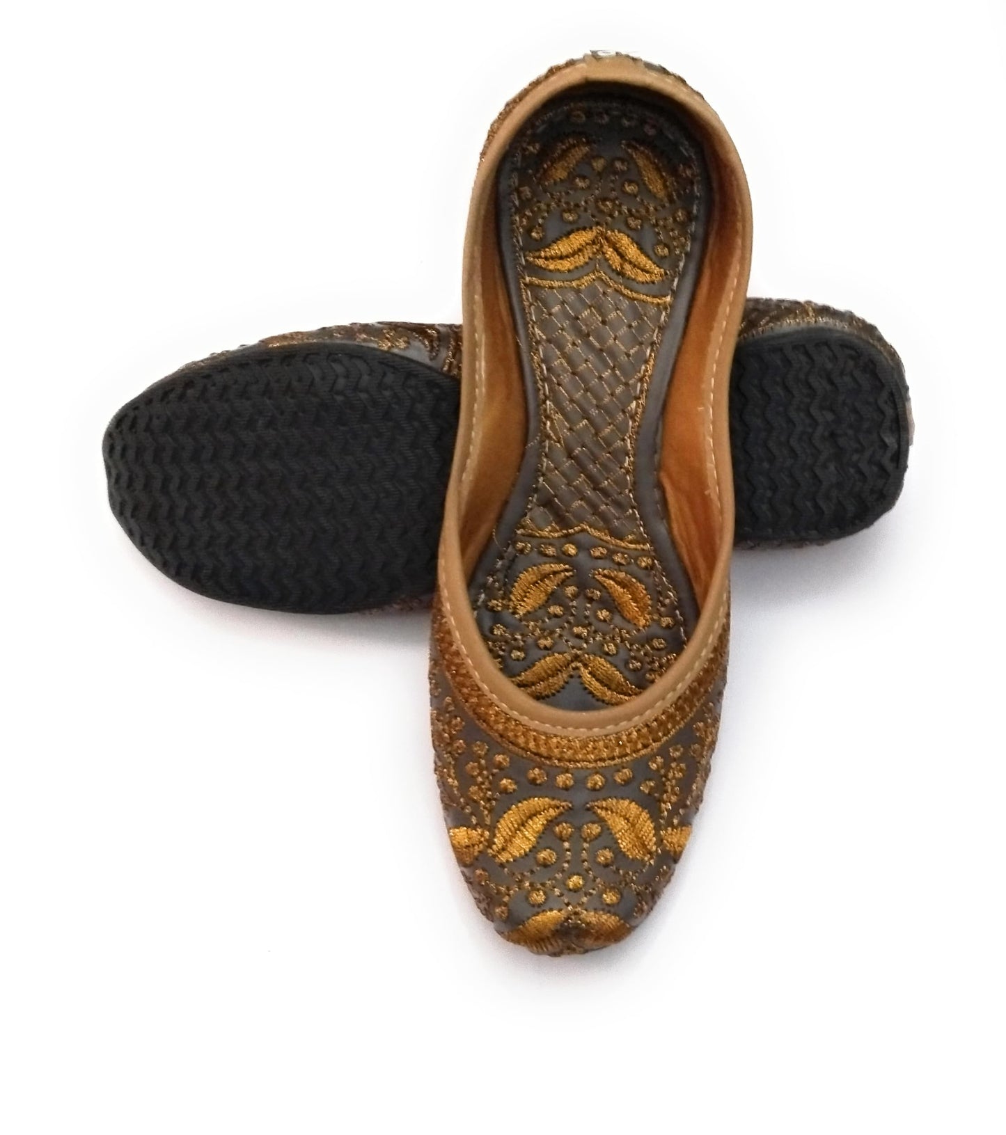 NIHARIKA Women’s Embroidered Rajasthani Mojari's Women Ethnic Footwear Mojari/Punjabi Jutti