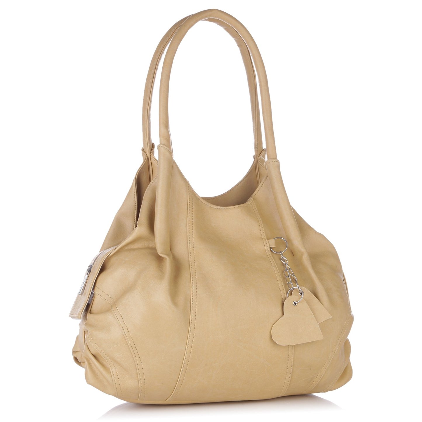 Fostelo Women's Vegan Leather Style Diva Handbag Shoulder Hobo Bag Ladies Purse (Large)