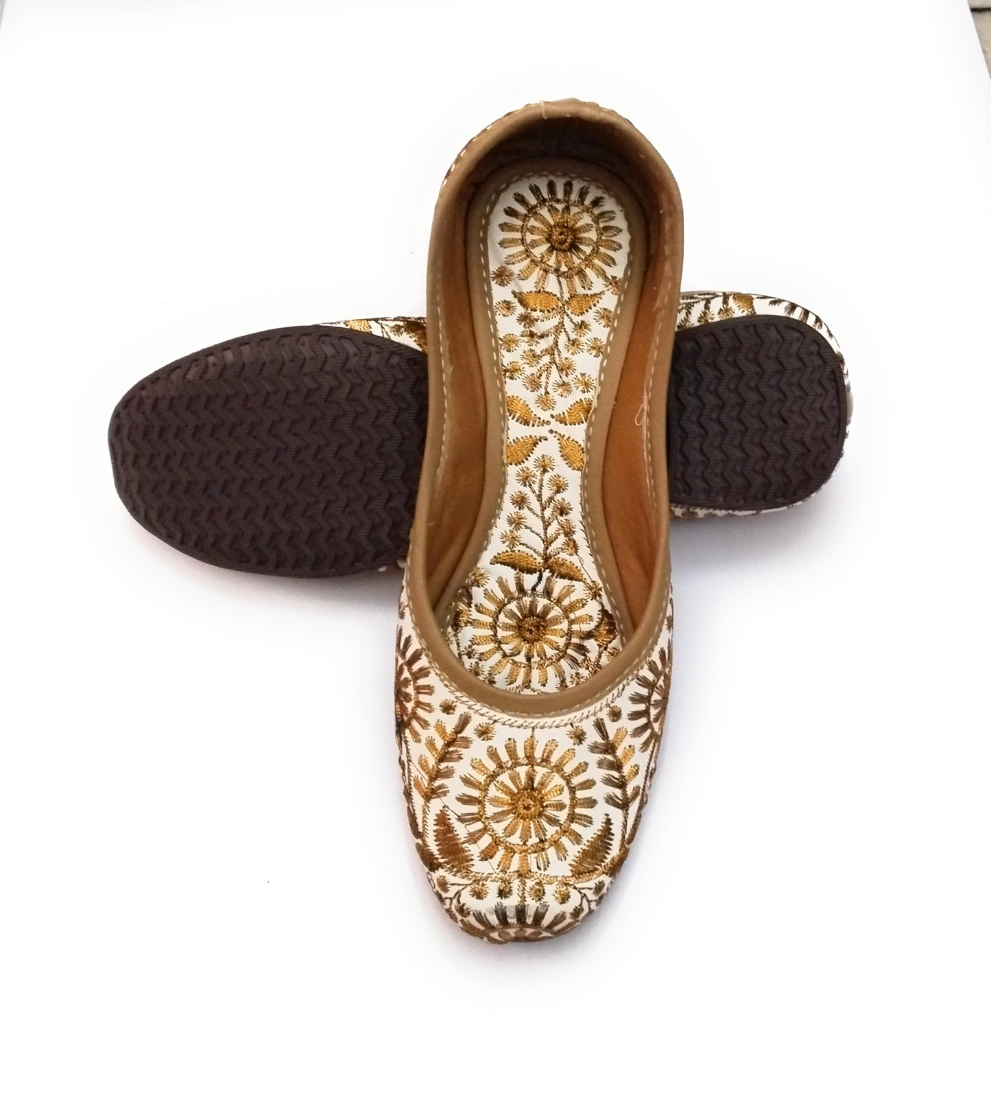 NIHARIKA Women’s Embroidered Rajasthani Mojari's Women Ethnic Footwear Mojari/Punjabi Jutti