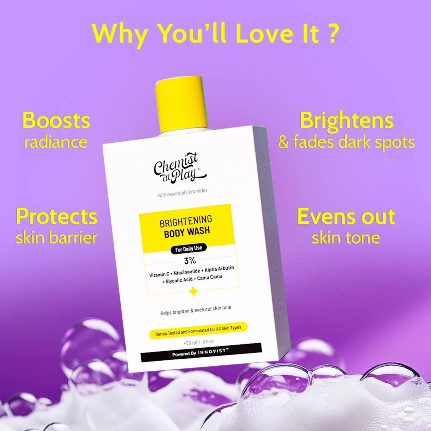 Body Wash Exfoliating For Dry Rough Bumpy Strawberry Skin With 1% Salicylic Acid 2% Lactic Acid And Ceramides For Men And Women (7.9 Ounce)