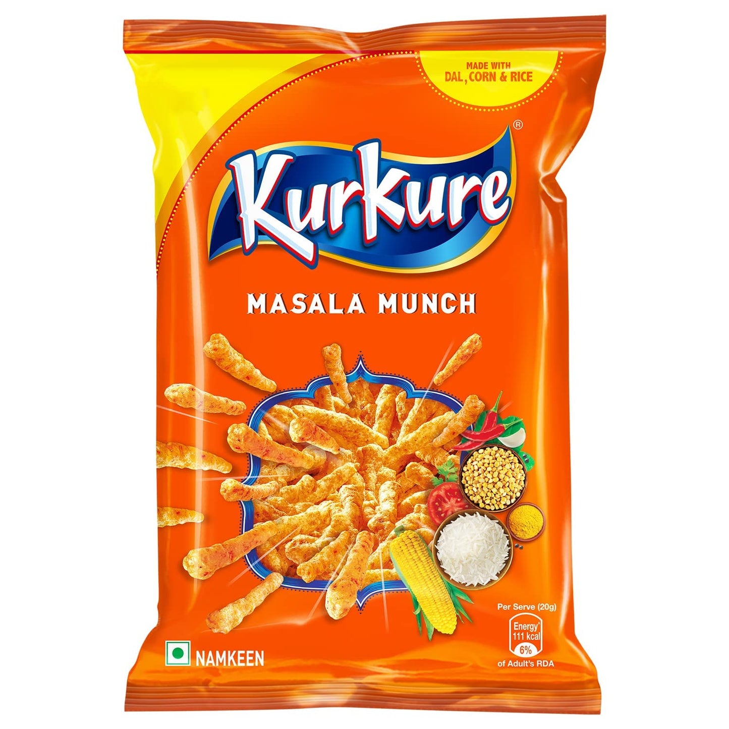 Kurkure Masala Munch Indian Chips Pack of 3