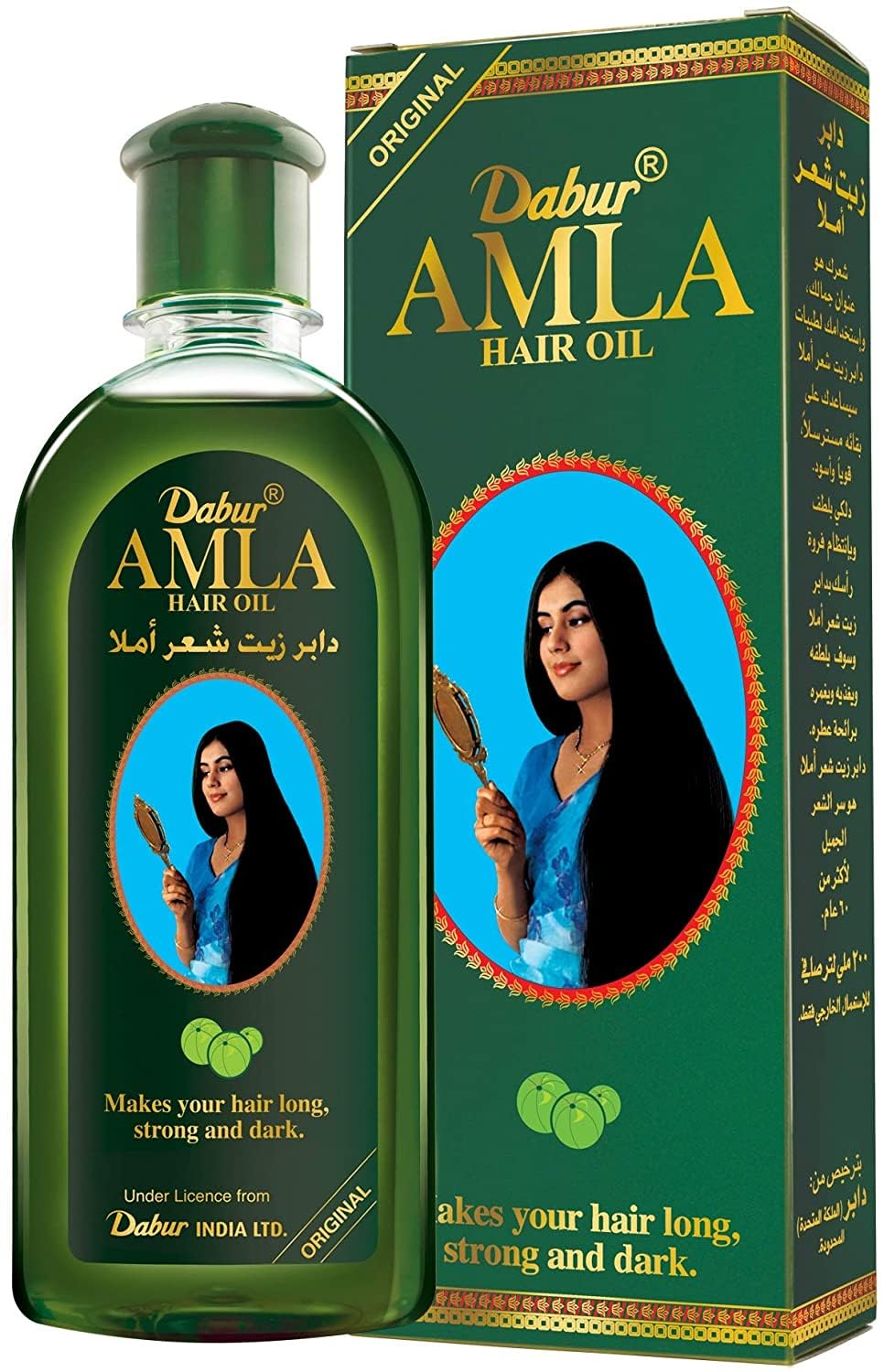 Vatika Naturals Amla Hair Oil – Nourishing Herbal Hair Oil for Stronger, Thicker & Shinier Hair – Enriched with Amla Extracts to Reduce Hair Fall, Strengthen Roots & Promote Healthy Growth – 300ml