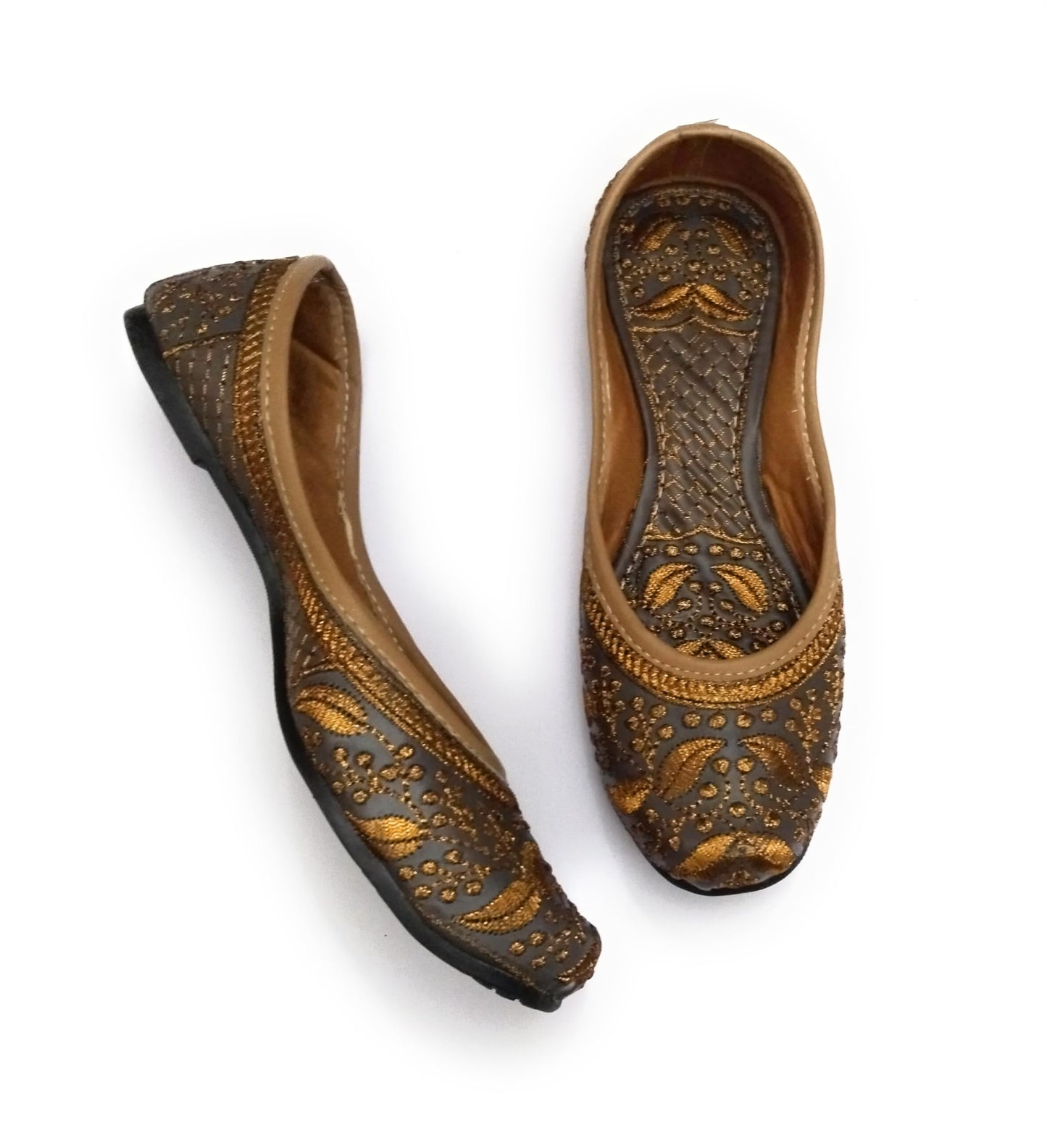 NIHARIKA Women’s Embroidered Rajasthani Mojari's Women Ethnic Footwear Mojari/Punjabi Jutti