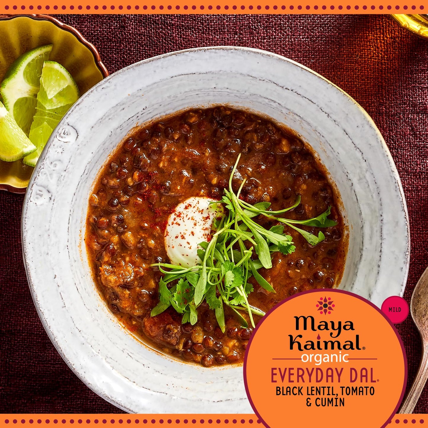 Maya Kaimal Foods - Organic Indian Everyday Dal - 6 pack variety of 10oz Ready to Eat Meals - Fully Cooked - Vegan - Kosher - Microwavable - made from Lentils, Beans, Squash, Coconut, Peas