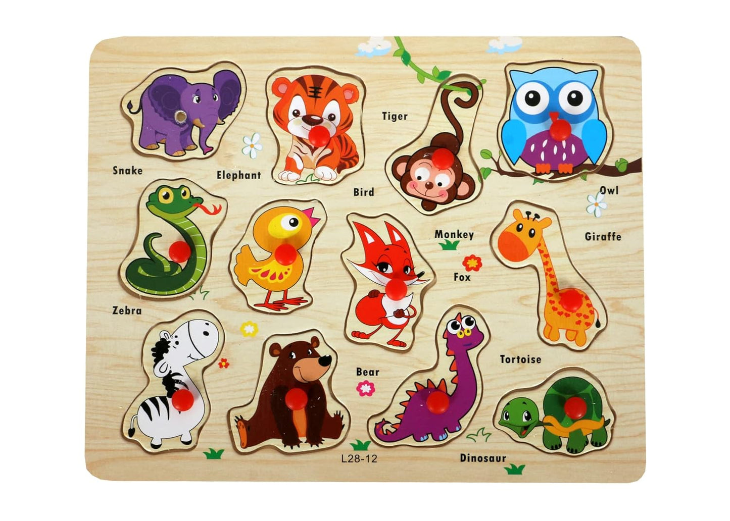 Chocozone Wooden Learning Educational Game Board for Kids, Puzzle Toys for 2 Years Old Boys & Girls (Alphabets, Numbers & Shapes)