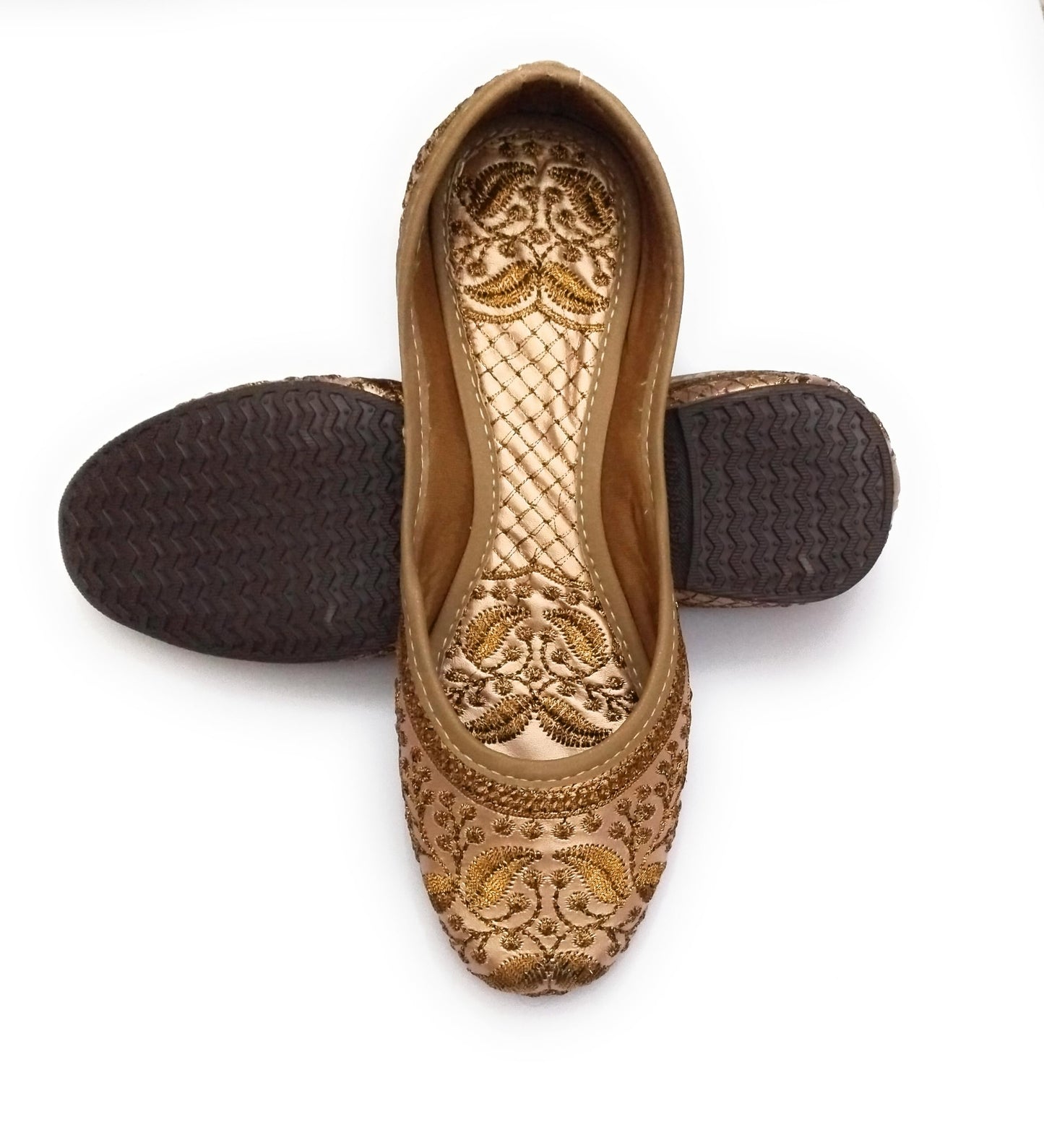 NIHARIKA Women’s Embroidered Rajasthani Mojari's Women Ethnic Footwear Mojari/Punjabi Jutti