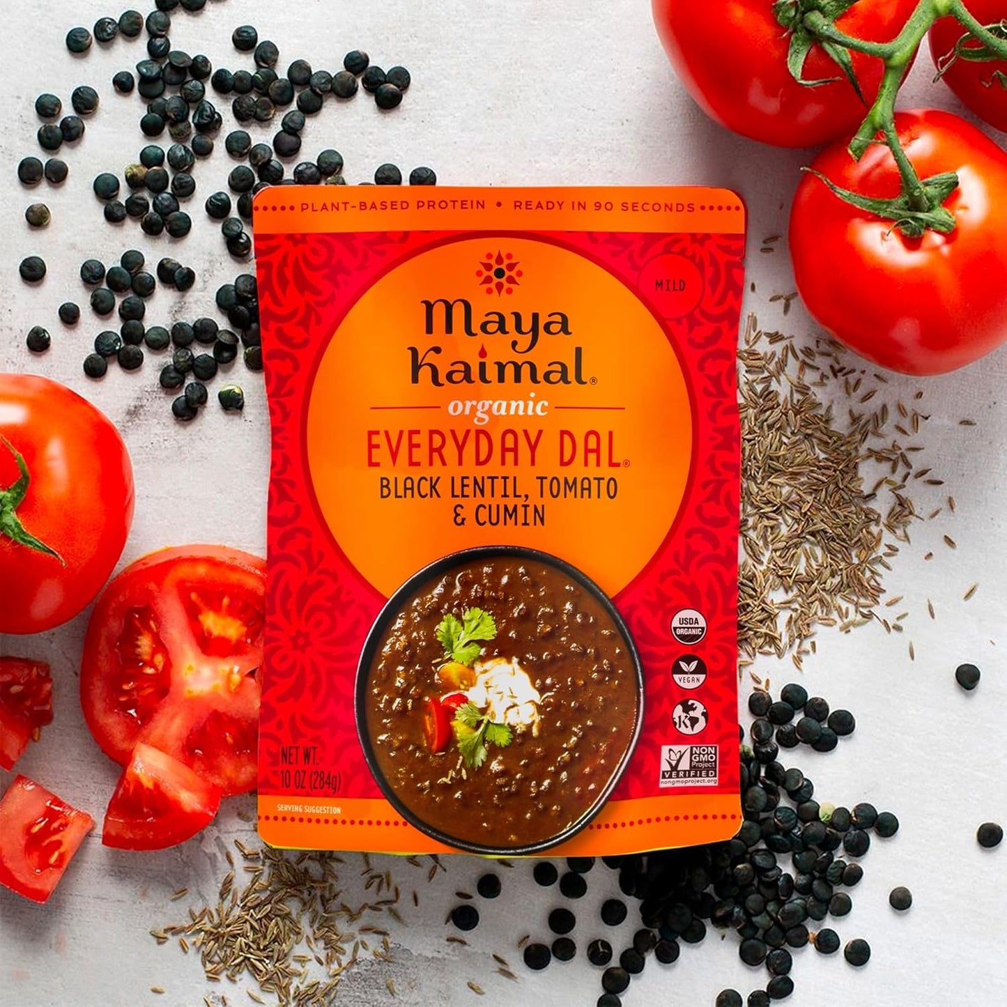 MAYA KAIMAL Organic, Everyday Dal, Red Lentil, Butternut Squash & Coconut, 10 OZ