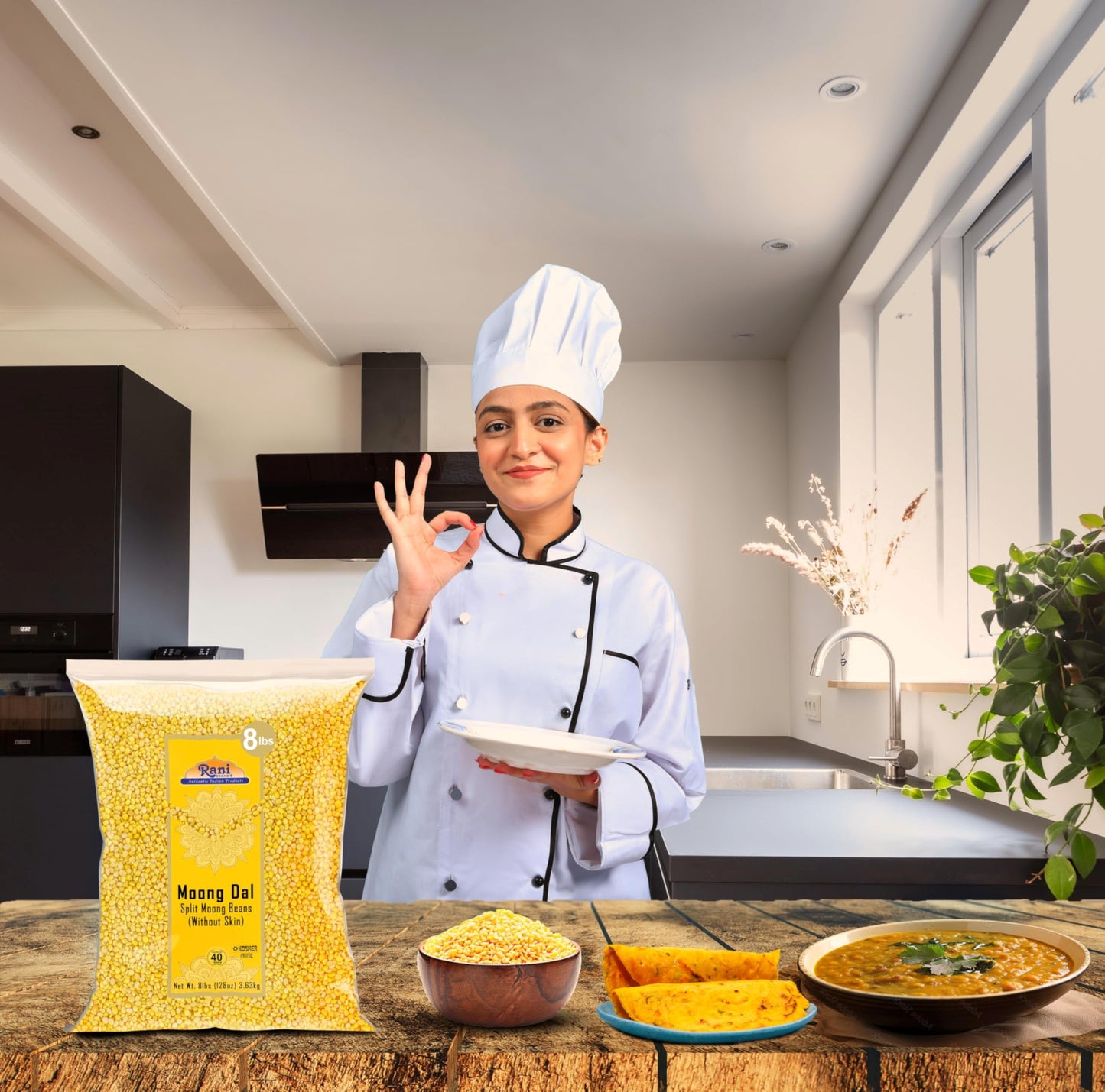 Rani Moong Whole (Ideal for cooking & sprouting, Whole Mung Beans with skin) Lentils Indian 64oz (4lbs) 1.81kg Bulk ~ All Natural | Gluten Friendly | Non-GMO | Kosher | Vegan | Indian Origin