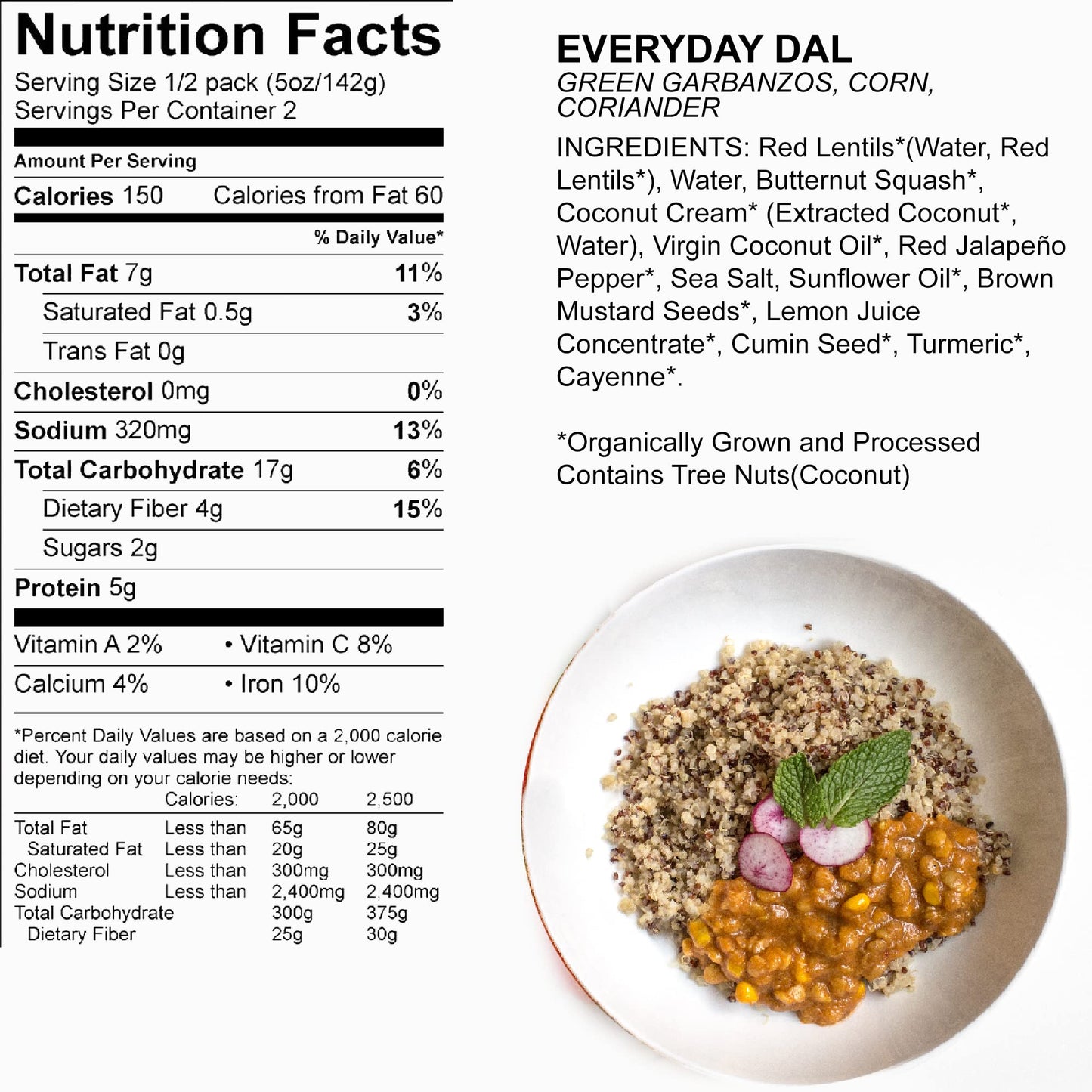 Maya Kaimal Foods - Organic Indian Everyday Dal - 6 pack variety of 10oz Ready to Eat Meals - Fully Cooked - Vegan - Kosher - Microwavable - made from Lentils, Beans, Squash, Coconut, Peas