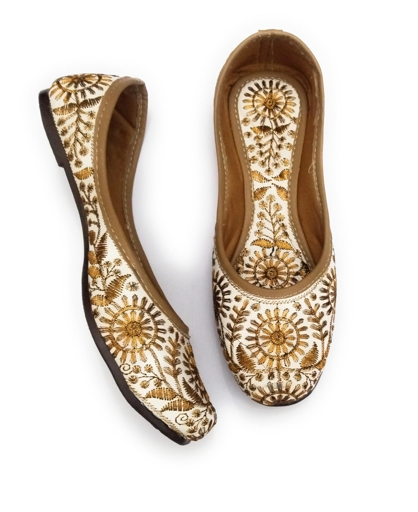 NIHARIKA Women’s Embroidered Rajasthani Mojari's Women Ethnic Footwear Mojari/Punjabi Jutti