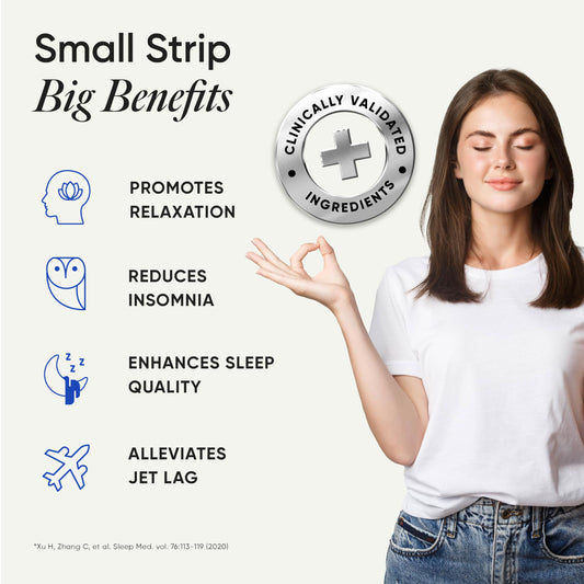 Wellbeing Nutrition Melts Restful Sleep Aid | Plant-Based Melatonin 10mg for Better Sleep with Chamomile, Tagara, L-Theanine | Non-Addictive Sleep-Aid, Safe, Natural, 30 Oral Strips